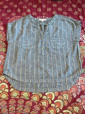 life in progress Denim-Style linen  Top
